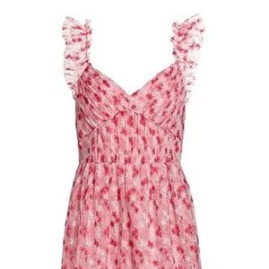 Stunning pink & white ML by Monique L’Hullier dress. Worn once.